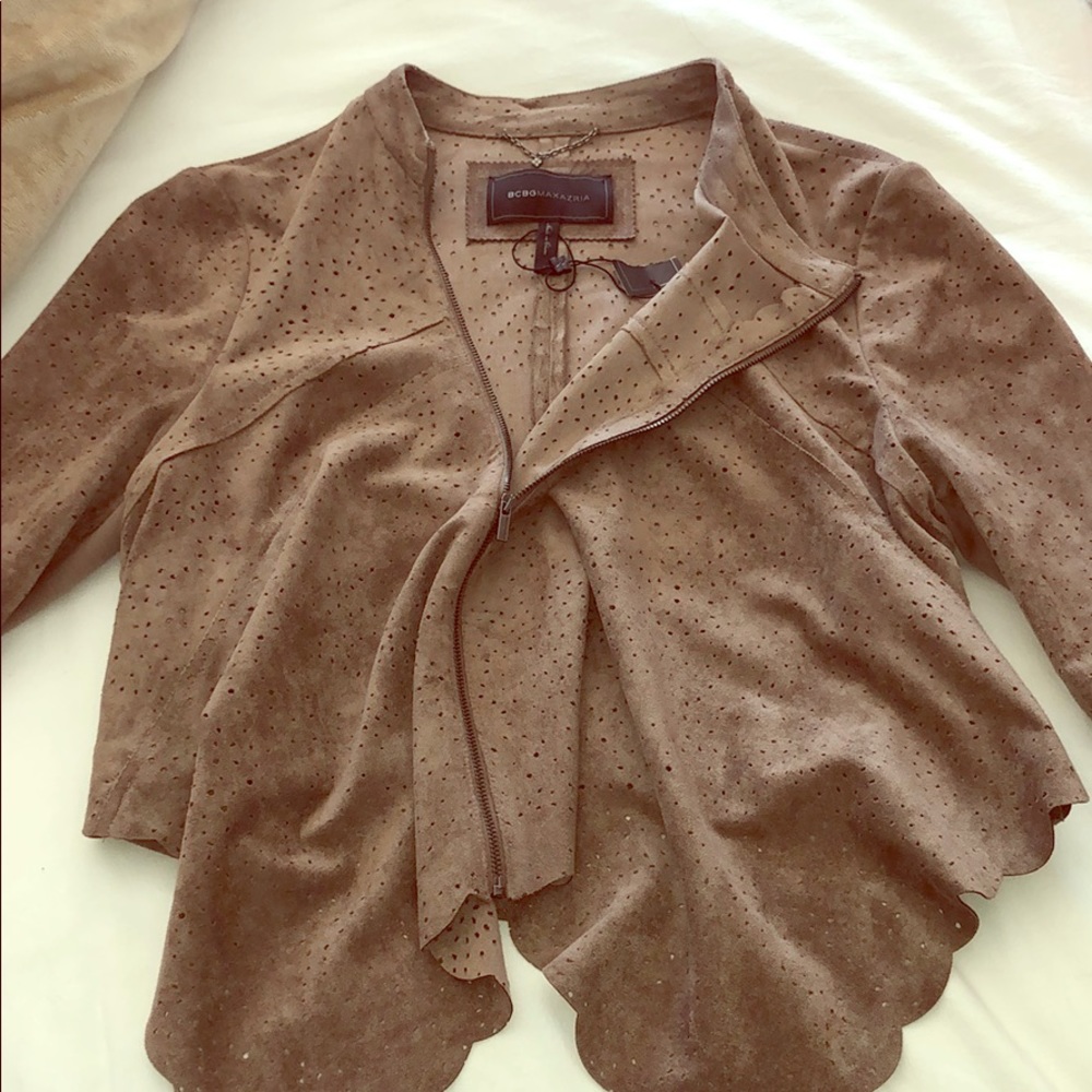 BCBGMAXAZRIA suede jacket